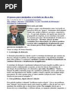 10 Passos Para Manipular a Verdade No Dia-A-Dia