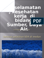 Keselamatan , Kesehatan Kerja Di Bidang SDA