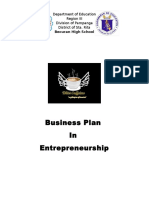 Business Plan in Entrepreneurship: Becuran High School