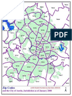 Zip Codes: and The City of Austin, Jurisdiction As of January 2008