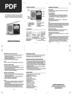 Tecsun PL 118 Englsih Manual