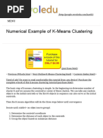 K-Means Clustering - Numerical Example