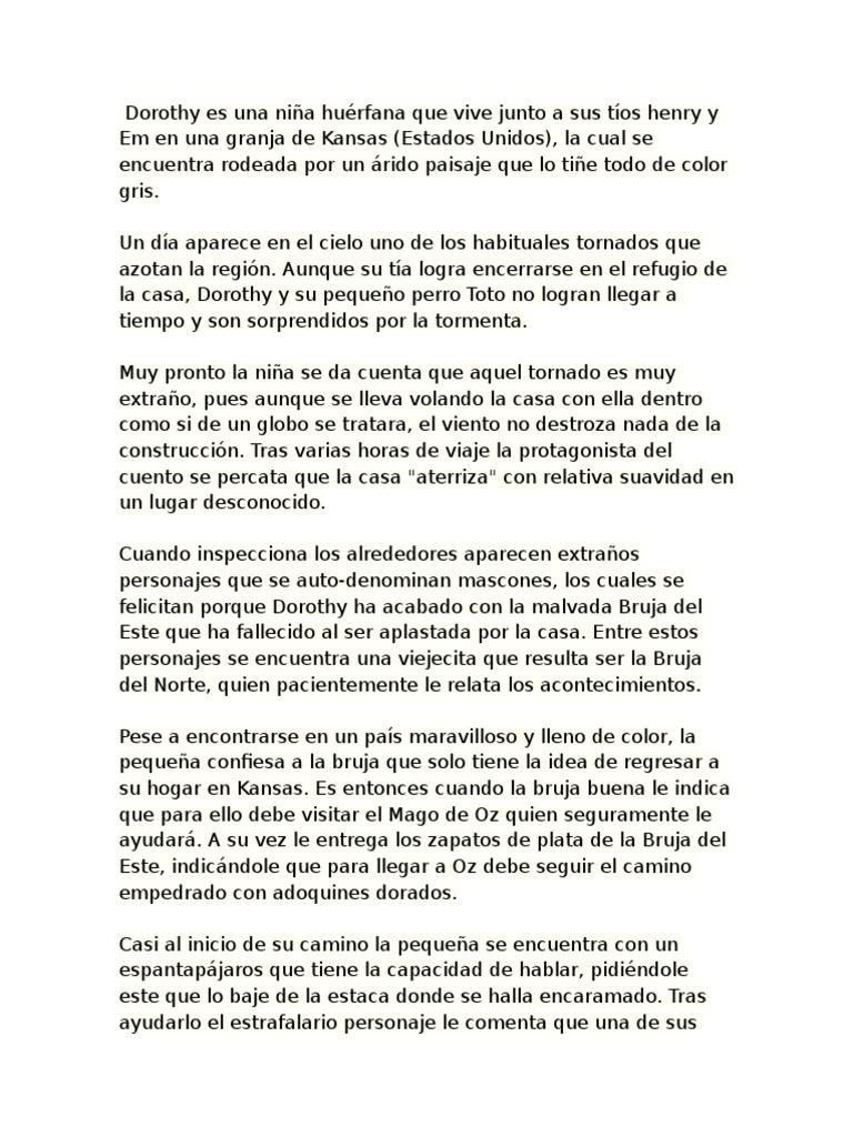 Resumen Mago de Oz | PDF | Novela negra, policíaca y suspenso, image size:768x1024