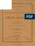 Câteva Probleme Ştiinţifice Şi Economice Privitoare La Delta Dunărei