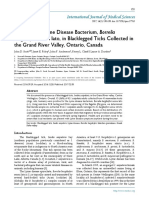 Detection of Lyme Disease Bacterium, Borrelia The Grand River Valley, Ontario, Canada