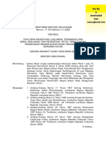 Permenhut P.56 MenhutII 2008 - Tata Cara Penentuan Luas Areal