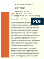 Students with Visual Impairments in a Duallanguage Program