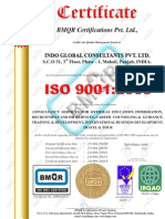 Indo Global ISO Certificate