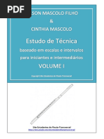 Estudo de Técnica Volume 1 - Mascolo - PDF Grátis - Estudantes de Flauta