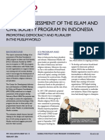 Summary Assessment of The Islam and Civil Society Program in Indonesia