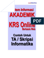 Desain ERD Dan Analisis Sistem Informasi Akademik Kampus - KRS Online - Berbasis Web