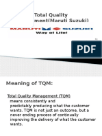 Total Quality Management Maruti Suzuki