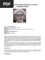 Biografi Abdul Wahab Hasbullah