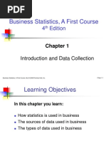 Business Statistics A First Course 4th Edition Chapter 1