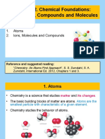 Chapter 2. Chemical Foundations: Atoms, Ions, Compounds and Molecules