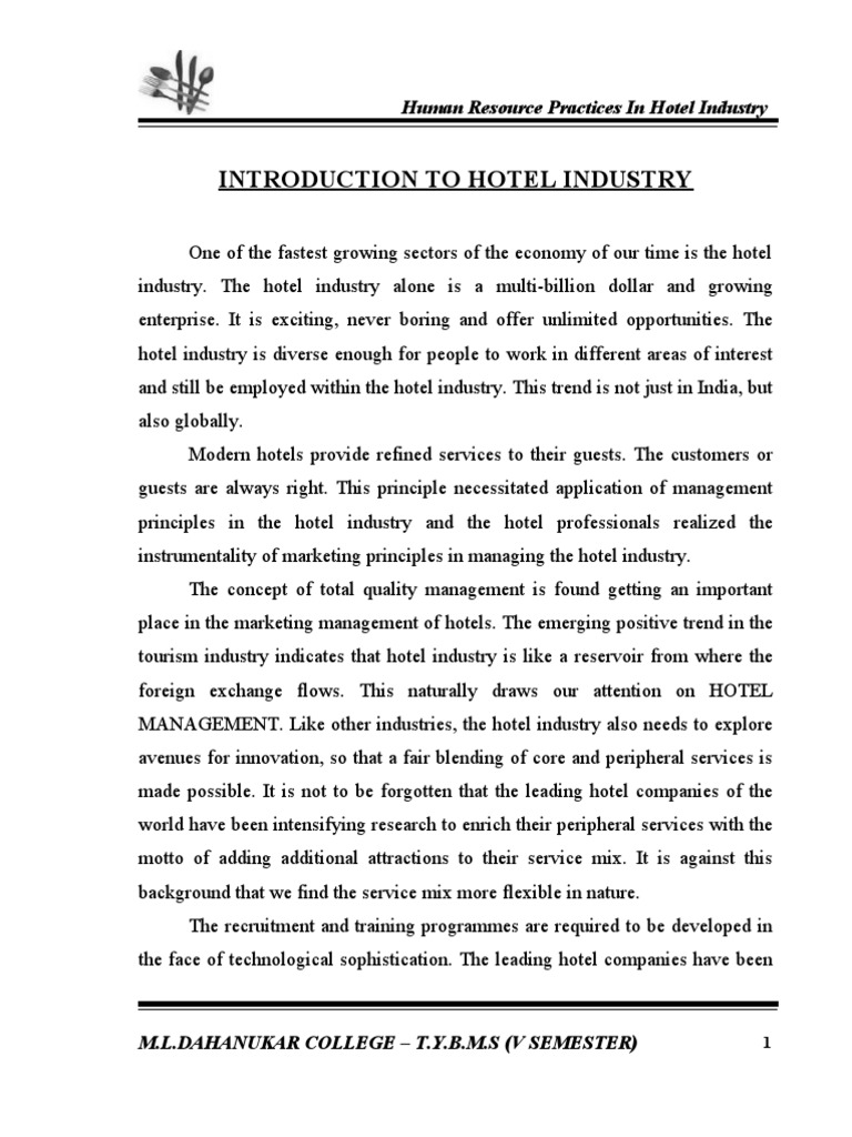 Best HR Practices in Hotel Industry | PDF | Human Resource Management ...