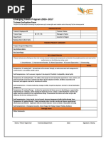 Trainee Evaluation Form Template | PDF | Career & Growth | Business