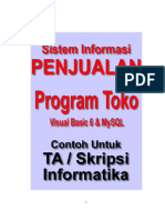 Download Desain ERD Dan Analisis Program Toko Dg Visual Basic 6 - Program Kasir - Program Penjualan Barang dengan Visual Basic dan MySQL by Bunafit Nugroho SKom SN33971749 doc pdf