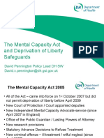 The Mental Capacity Act and Deprivation of Liberty Safeguards