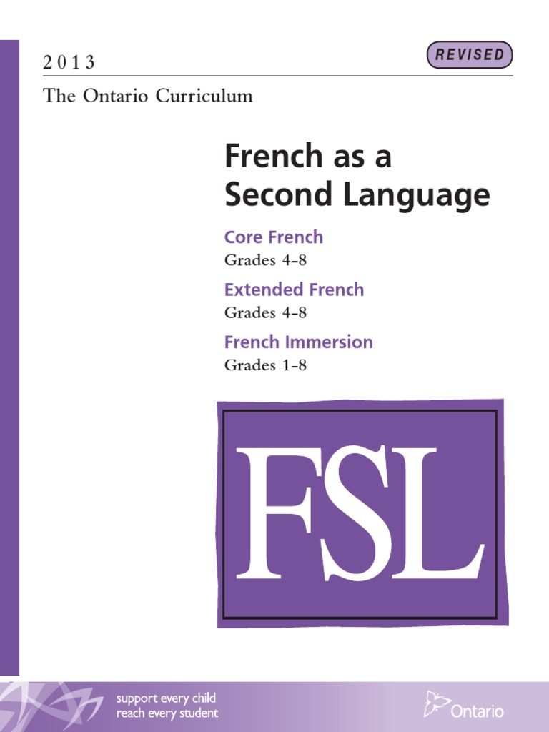 French As A Second Language | PDF | Second Language Acquisition | Learning