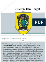 Kabupaten Klaten, Jawa Tengah (Firdaus Pratama - 1102014101)