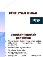 Langkah-Langkah Penelitian Ilmiah