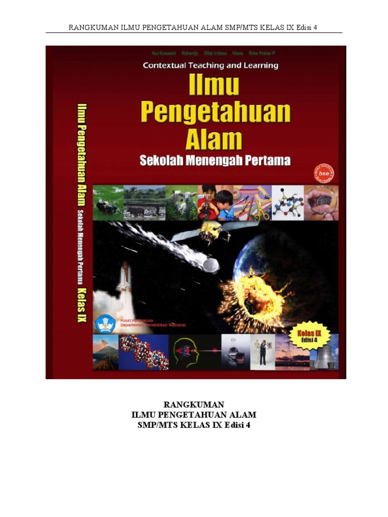 Rangkuman IPA Kelas IX Rangkuman IPA Kelas IX