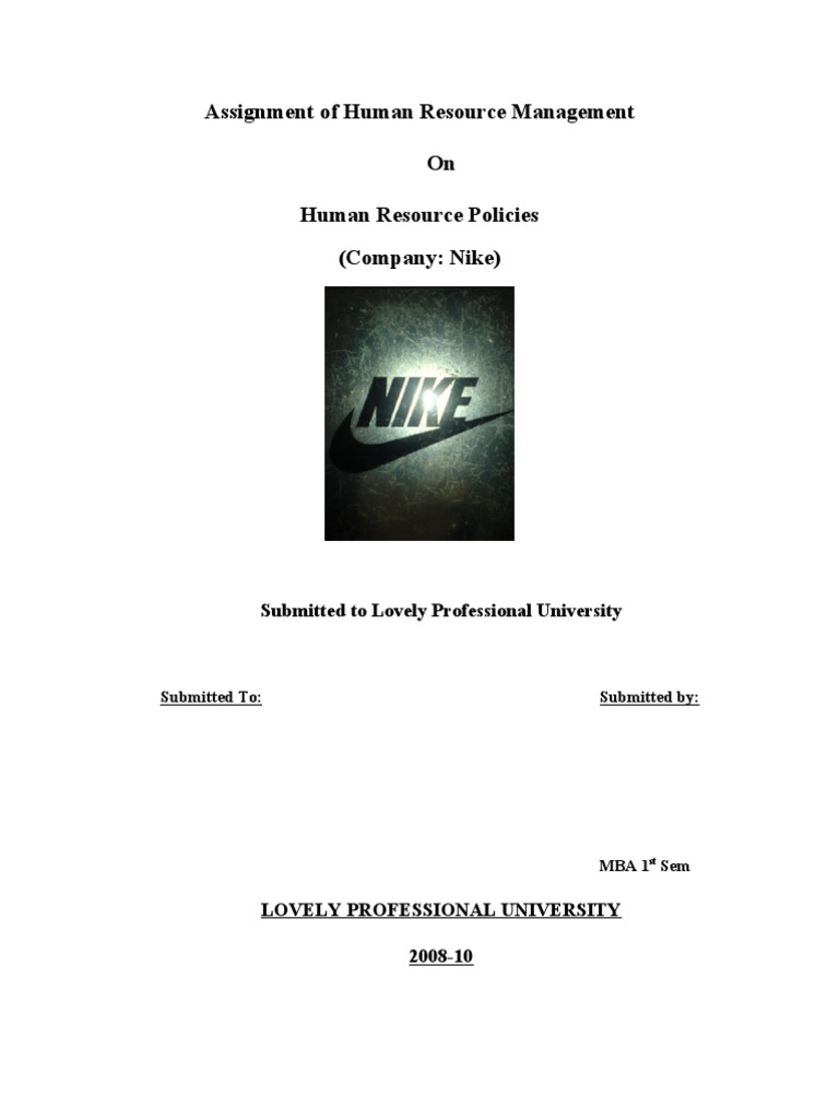 nike human resources