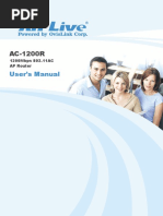 AirLive AC-1200R Manual