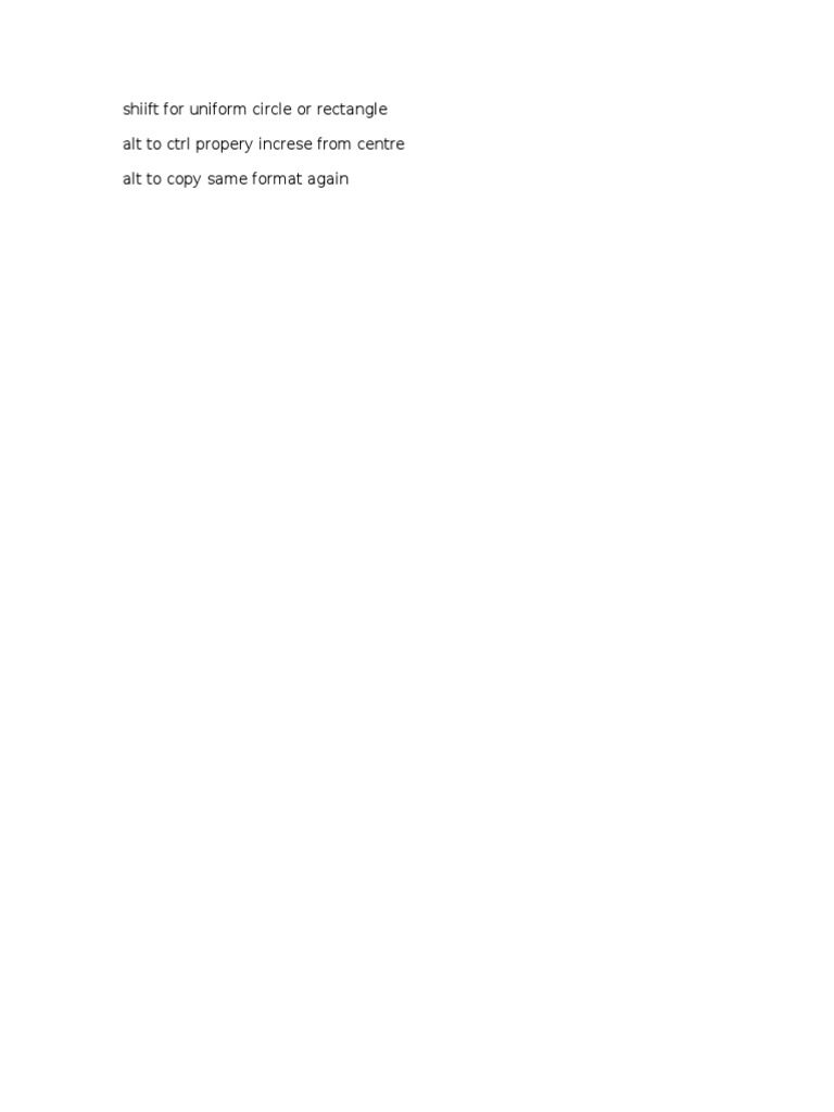 Shiift for Circle/Rectangle Alignment | PDF