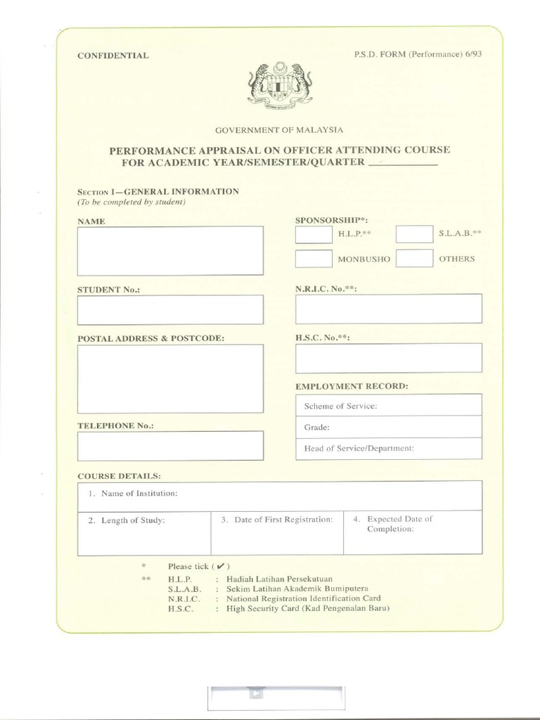 Psd Form Pdf