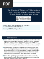 The Effects of Tagteach™ Methods On Sign Language Object-Naming Skills in Non-Vocal Children With Autism