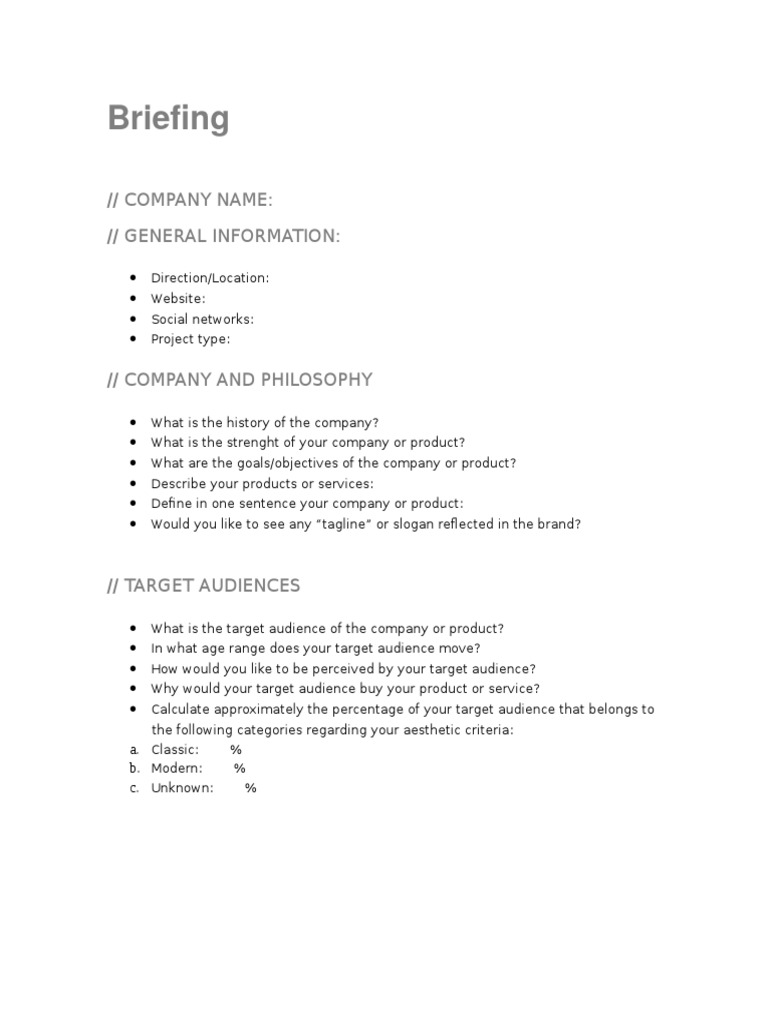 Company Overview and Strategy Briefing | PDF