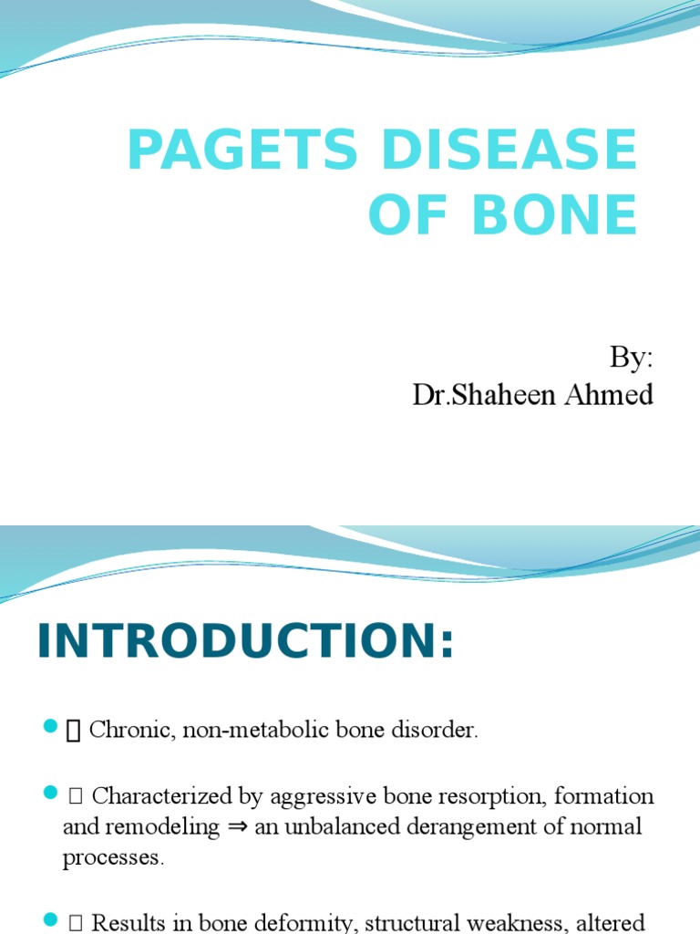 Pagets Disease of Bone PDF Bone Musculoskeletal System