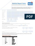 Driving Licence Medical Report Form Free PDF