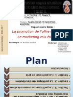 Promotion de L'offre de Service Marketing Mixte