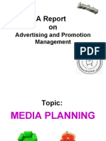 A Report On: Advertising and Promotion Management
