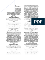 Acontecimientos Históricos Desde 1789-1949 de La República de Panamá