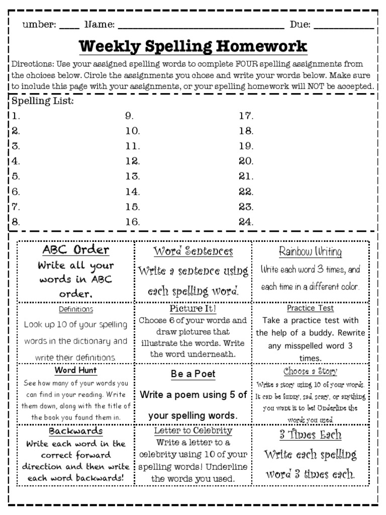 assignment spelling assignment