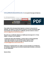 Instructivo Descarga de Certificado Politécnico de Colombia