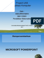Microsoft PowerPoint: Fitur dan Fungsi Dasar