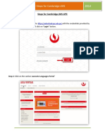 Steps For Cambridge LMS-UPC