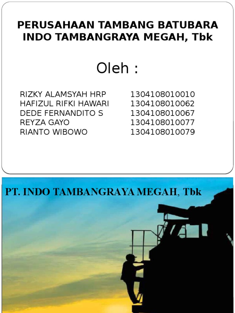 Struktur Tambang Batubara Itm