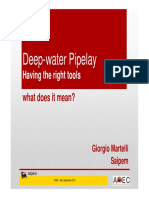 Deep-Water Pipelay: Having The Right Tools