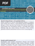 PERWAKILAN DATA Penukaran Nombor Perpuluhan Kepada Nombor Perduaan