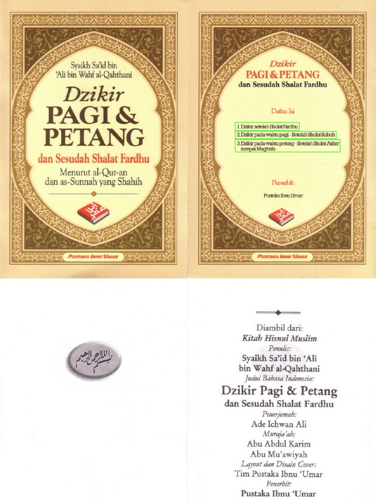 Buku Doa Dzikir Pagi Dan Petang Hari Pdf