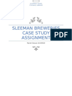 Sleeman Breweries Case Study