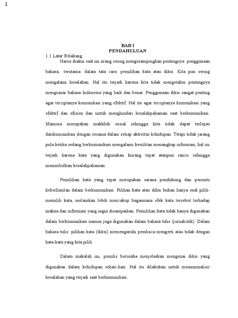 Diksi Dan Unsur Serapan