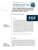 Effects of Phosphate Modified and Pregelatinized