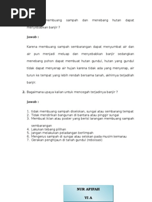 Mengapa Membuang Sampah Dan Menebang Hutan Dapat Menyebabkan